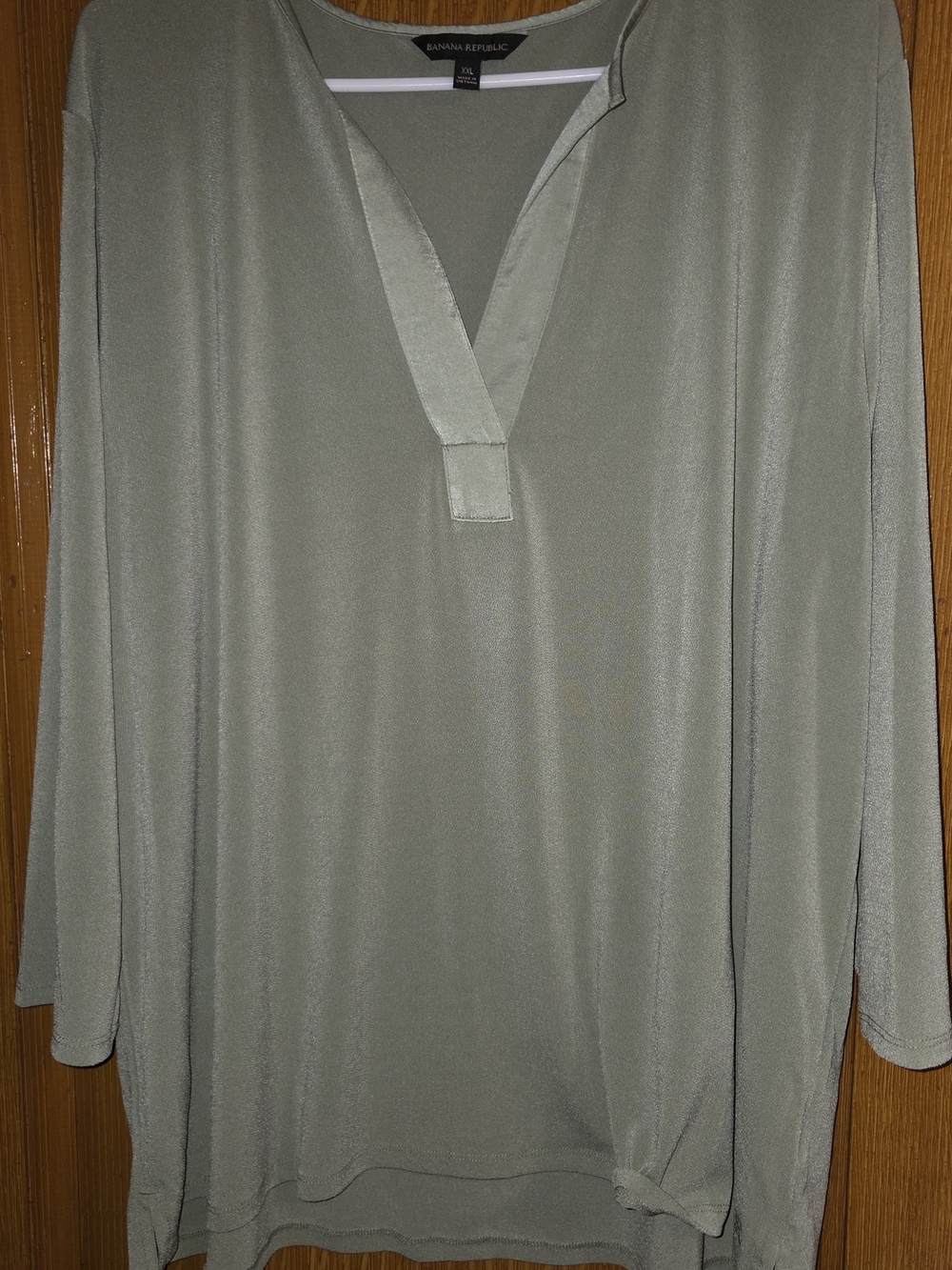 Banana Republic Green Long Sleeve Tunic XXL Like New